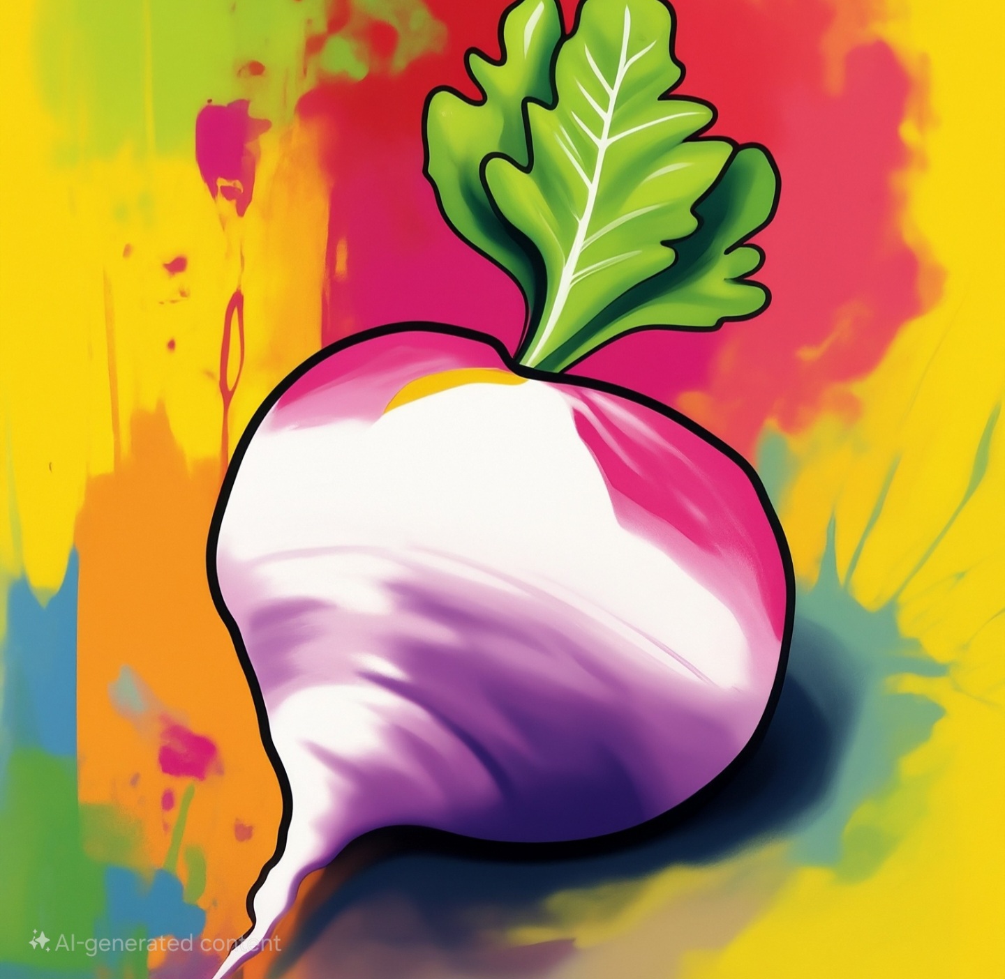 Beetroot pop art